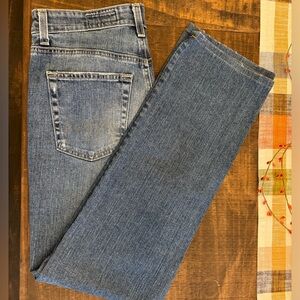 AG High waisted straight leg jeans. Hemmed - inseam 28 inches